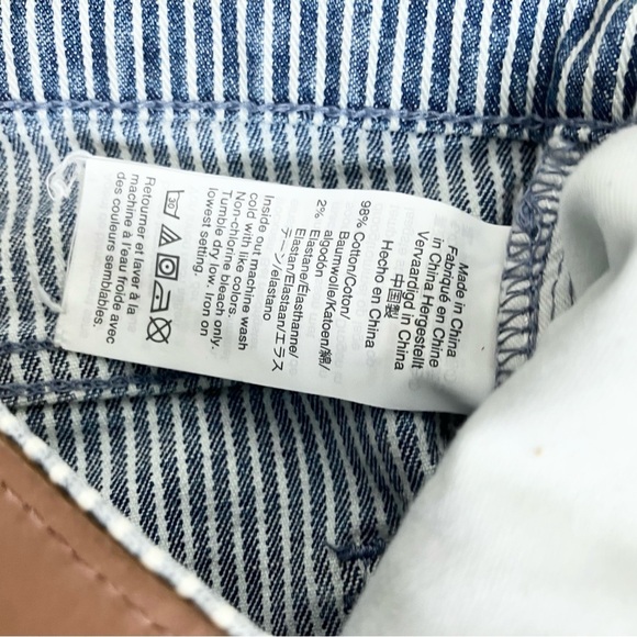 Madewell 9" Mid-Rise Skinny Jeans in Piper Stripe size 27 - Picture 7 of 8